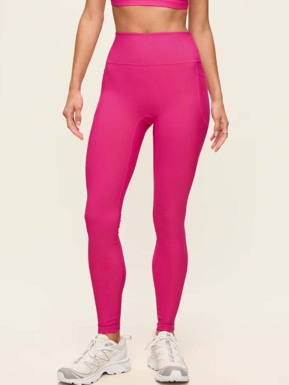 Old Navy NWOT Pink Heathered Leggings Medium Tall